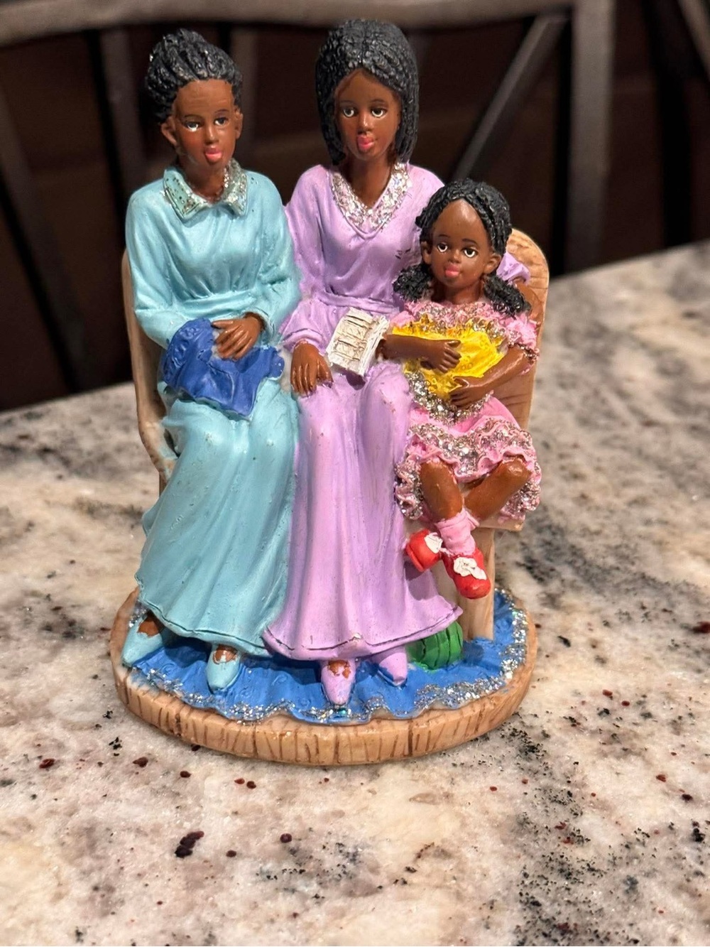 Vintage Ks collections Hand-Painted Family Figurine